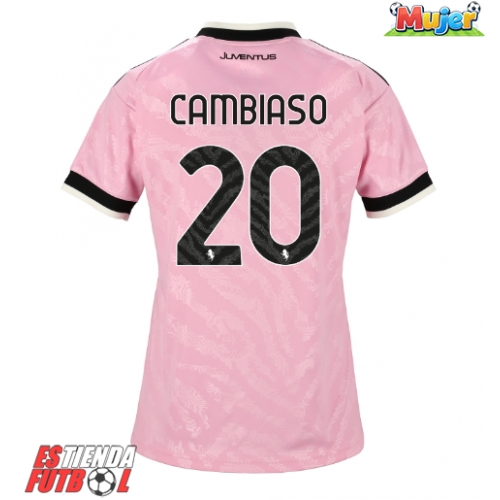 Juventus Andrea Cambiaso #20 Segunda Equipación Mujer 2026-27 Manga Corta